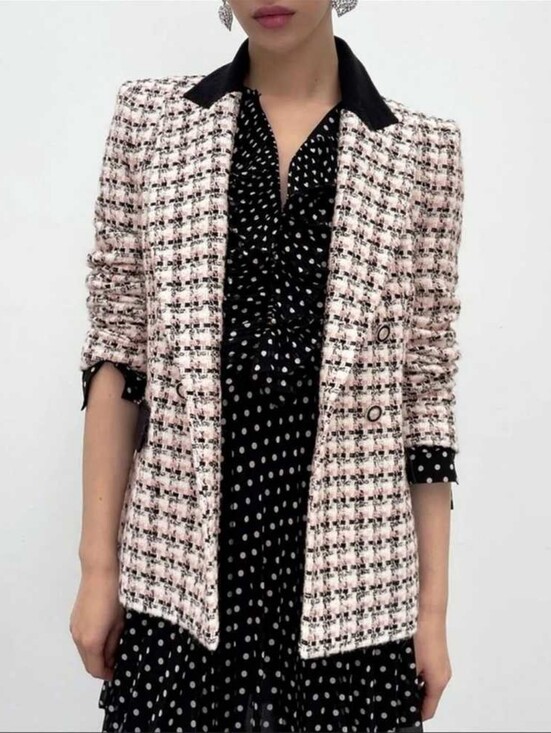 Zara Jackets & Blazers - ZARA | $119 Tweed Houndstooth Blazer